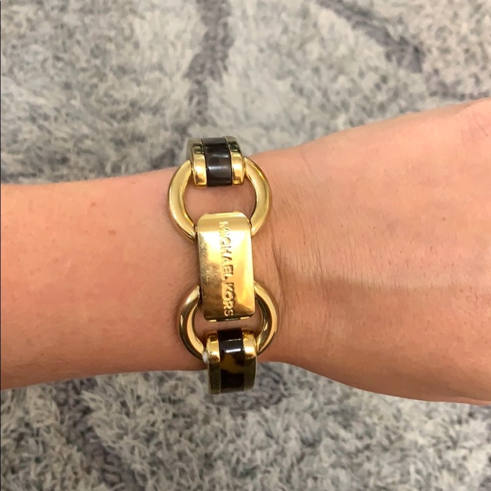 Michael Kors Gold and Tortoise Bracelet